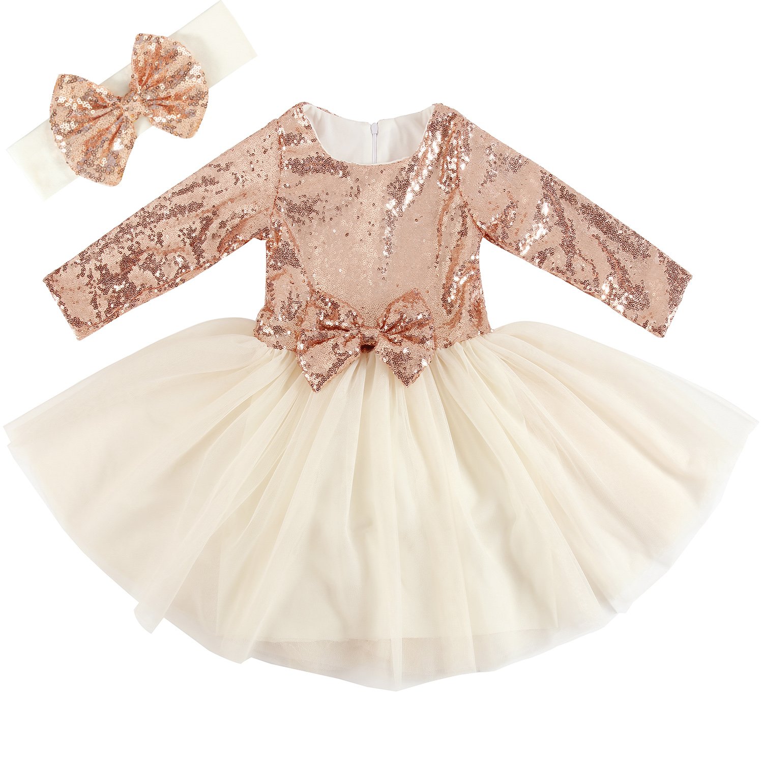rose gold tutu dress