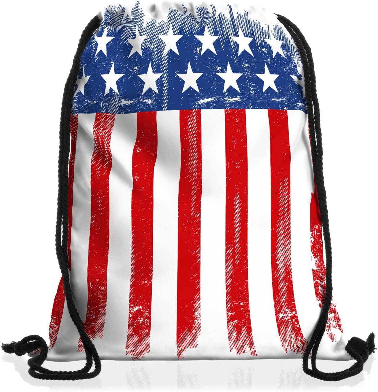 Style3 T-Shirt Donna USA Stars And Stripes Hero - Girocollo, 100% Cotone Premium, Vestibilità Aderente