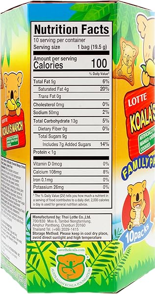 LOTTE KOALA’S MARCH COOKIE WITH MANGO CREAM FAMILY SIZE, 6.89 OZ