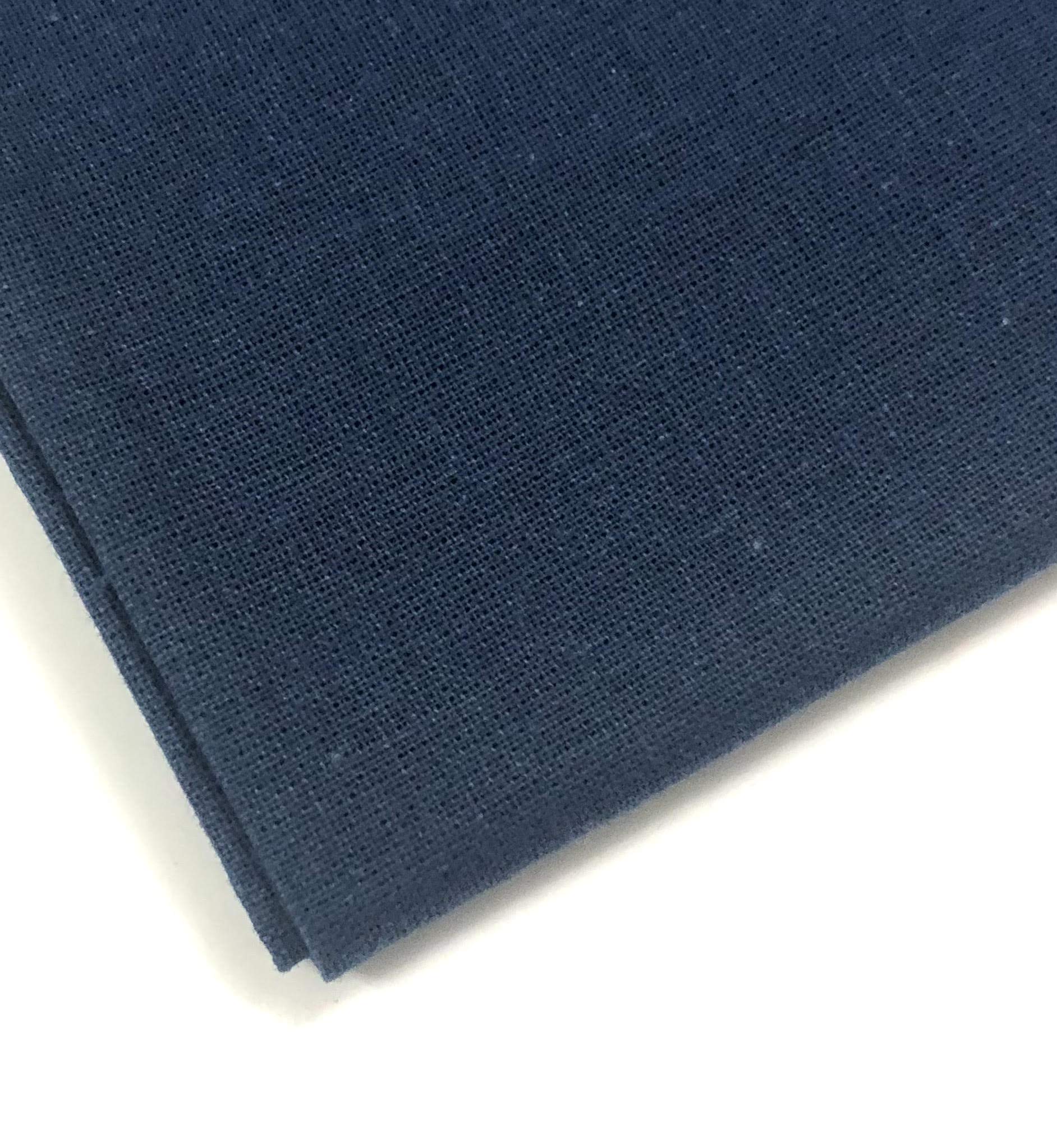 Plain Navy Blue 100% Cotton Fabric for Quilting, Sewing, Dressmaking, Arts & Crafts - 60 Inch Wide M&J® (Navy Blue, 3 METRE)
