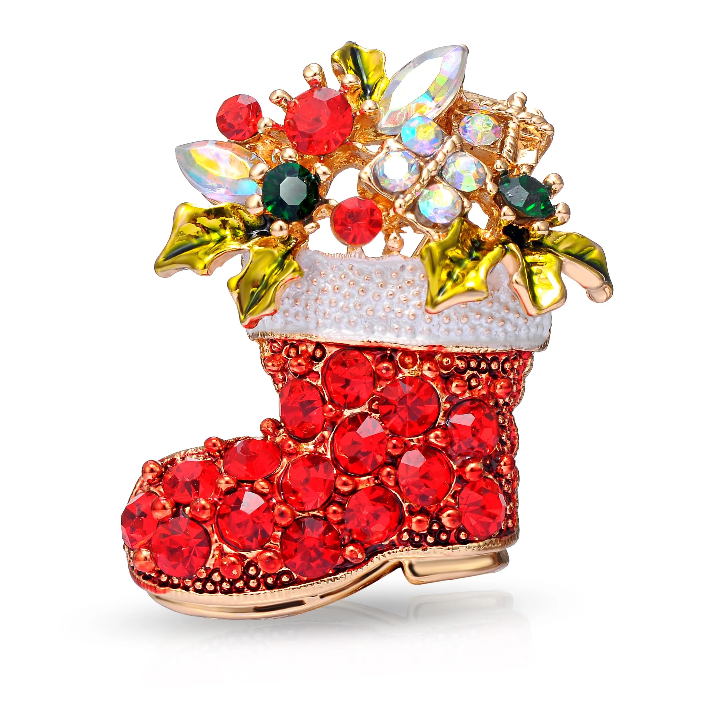 Philip Jones Christmas Stocking Brooch