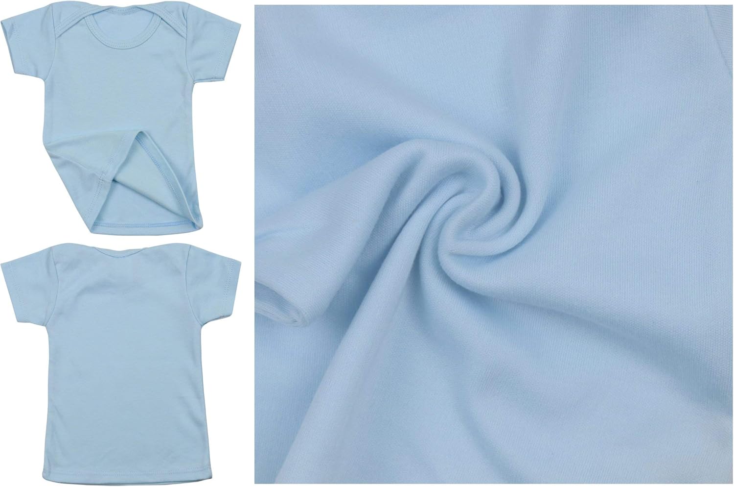 ToBeInStyle Girls' 4 Pack Comfy Cozy T-Shirt with Expanded Lap Shoulder: Clothing
