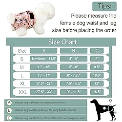 Grecle Dog Diapers Female(3 Pack) - No Leak