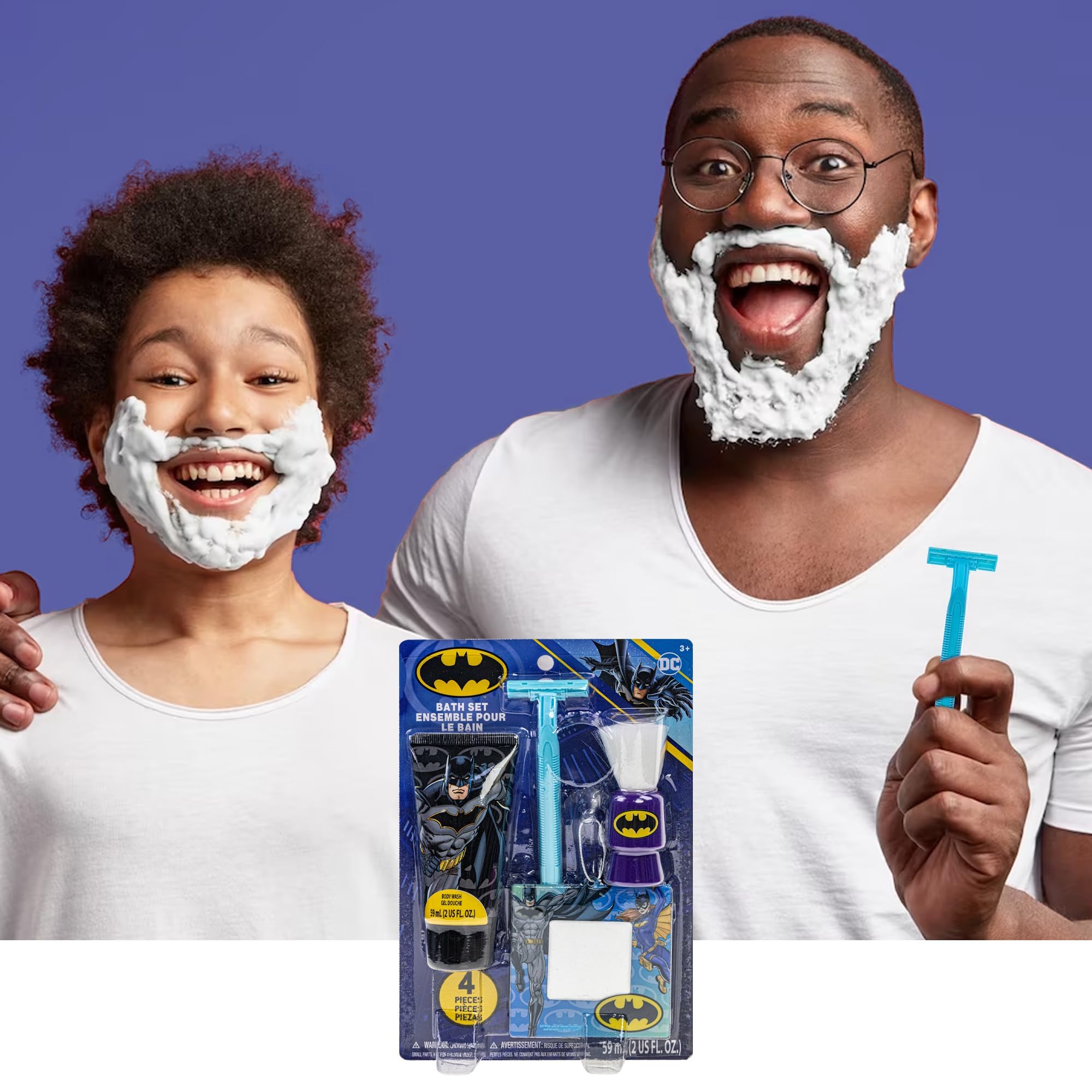 Batman Shaving and Grooming Pretend Play Kit Safe for Kids by Townley Girl