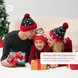 Giggling Getup Santa Hat Premium Red Velvet Plush Pom Pom One Size Adult Kids view 7