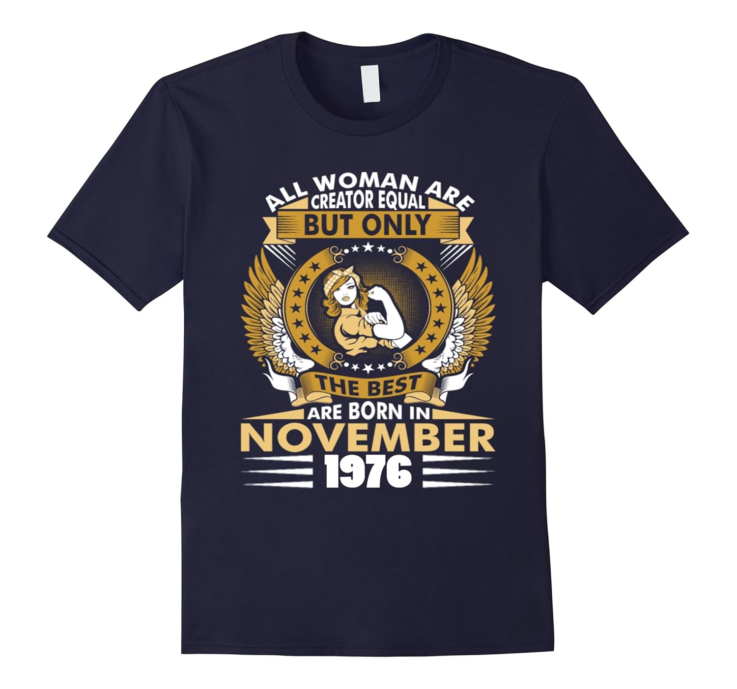 November 1976 41th Birthday 41 Years Old Gift T-Shirt-Rose