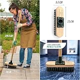 TDBS The Dustpan and Brush Store 9in Stiff Deck Scrubbing Brush with Wooden view 8