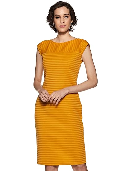 zima leto mustard dress