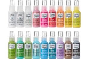 Gallery Glass Window Acrylic Craft Paint Set Formulated to be Non-Toxic, Perfect for Beginners and Artists, Eighteen Bottles, 2 Ounce, Assorted Colors 2, 2 Fl Oz (Pack of 18)