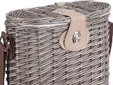 Red Hamper Insulated Bottle Carrier 2 Bottle Willow Cooler with Strap view 5