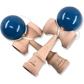 Kendama Toy 2 Pack Blue, Professional Kendama Pro Set for Kids Adult | Solid Wood, Sturdy &amp; Durable Construction, Hand‑Eye Coordination, Birthday Gift, Party Favor, Friendly for Beginners &amp; Pros