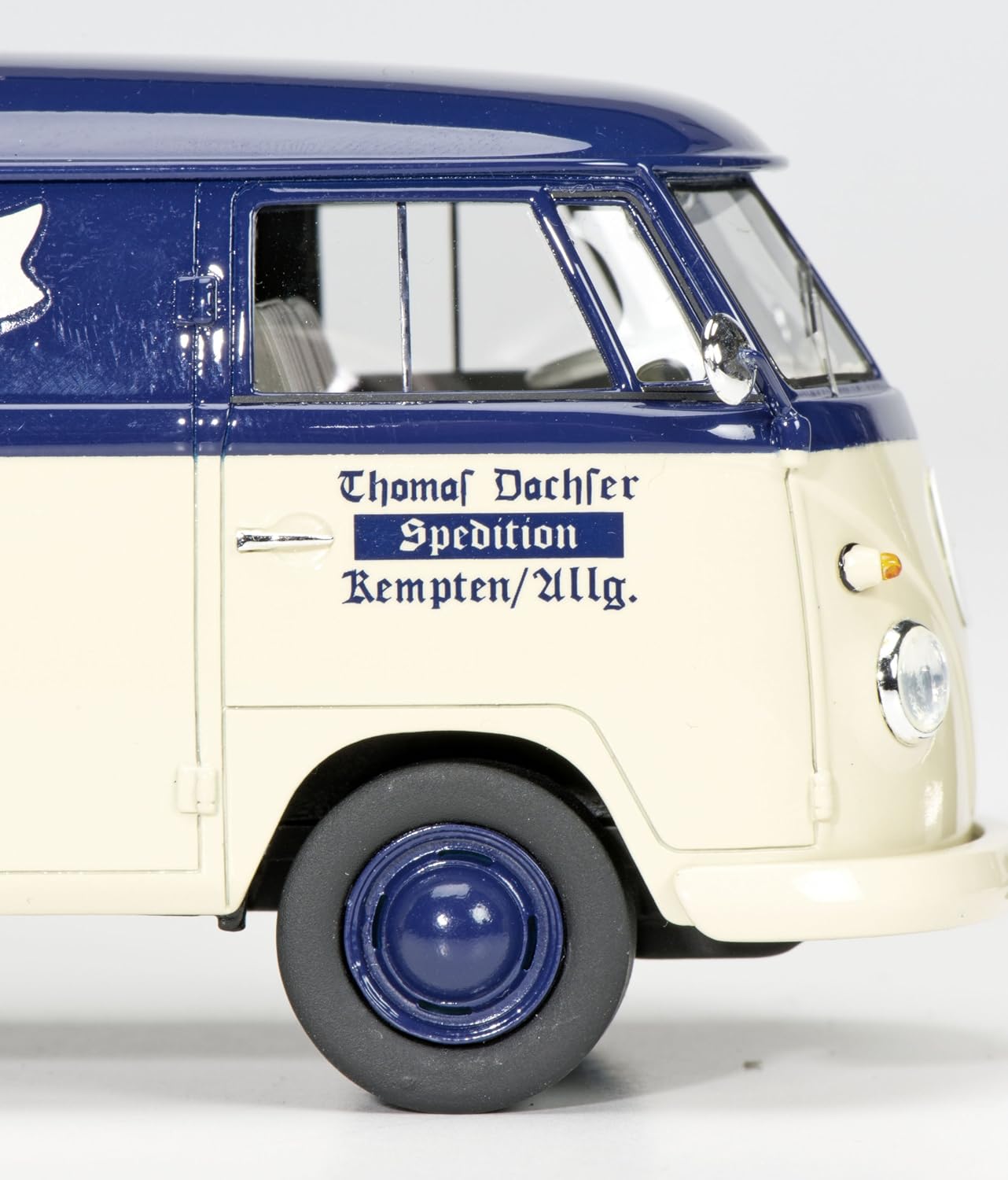 Schuco 450892100 - VW Transporter T1, Van DACHSER SPEDITION, Resin, Scale 1:3 2, Blue/Yellow - Image 4