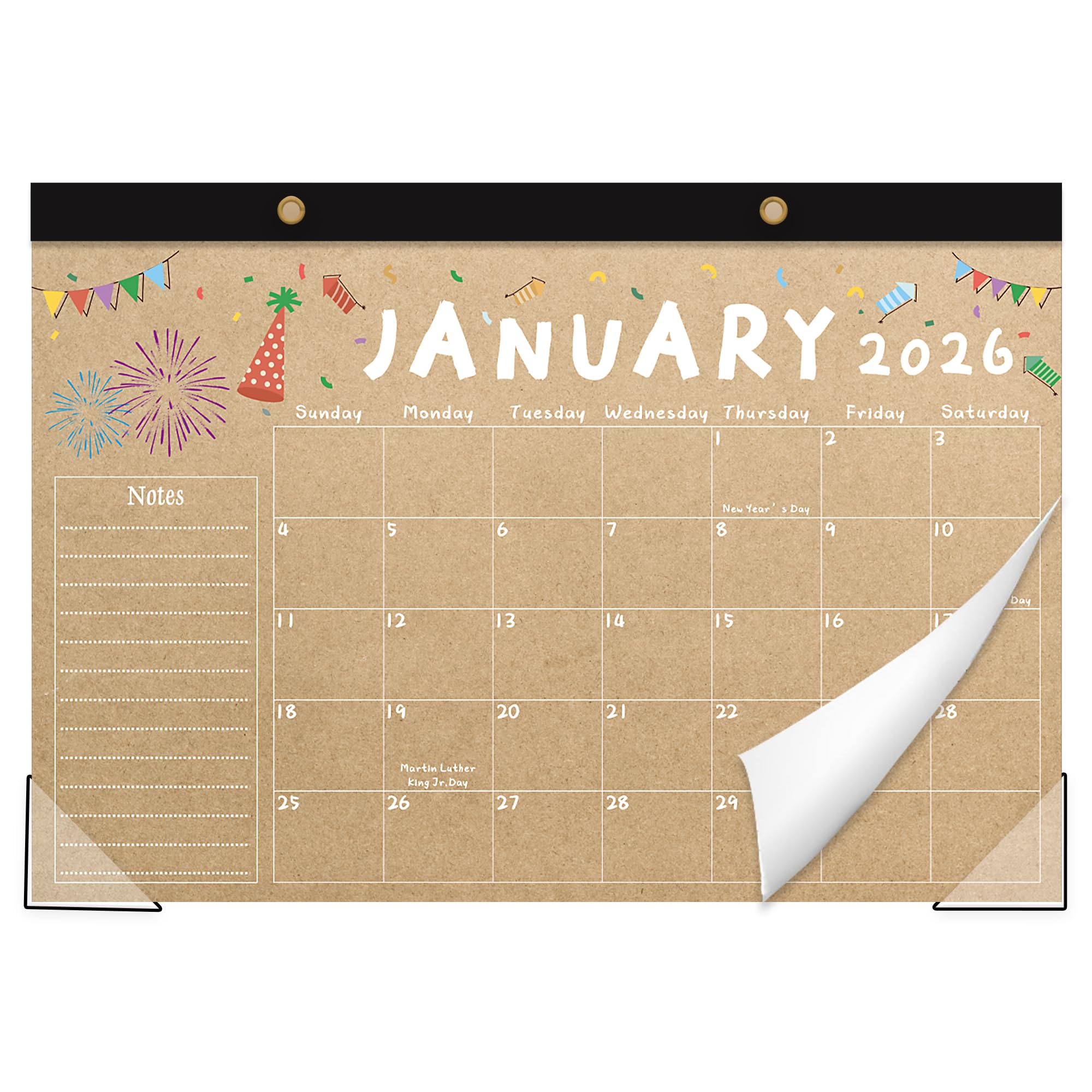 Rovytix Desk Calendar 2026-2027, 18-Month 17