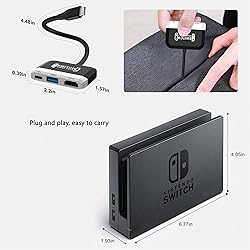 Switch Dock for Nintendo Switch/OLED Switch,3-in-1