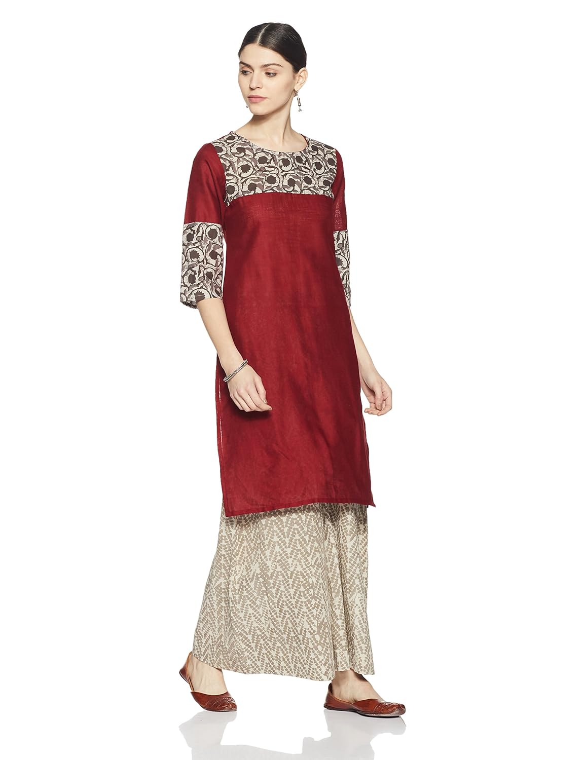 indigo women's straight cotton kurta