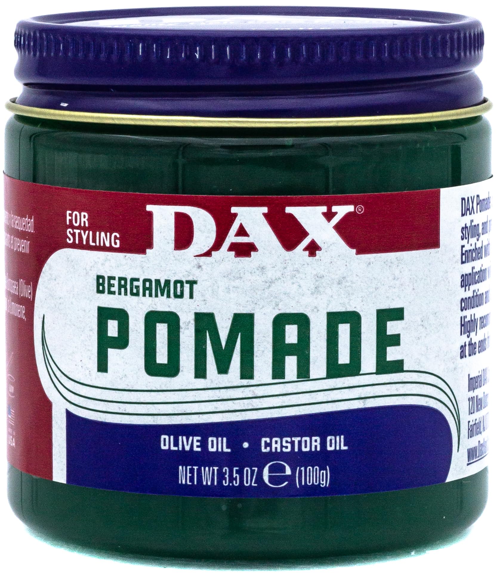 Dax Dax Pomade (Bergamot) 3.5 Oz. Jar