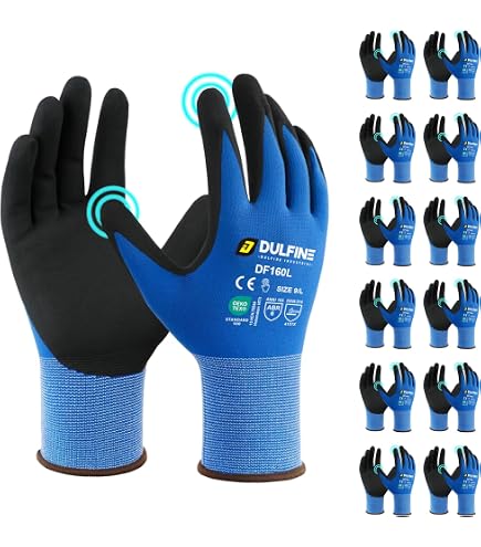 Mcr Safety Chemical Resistant Gloves, Nitrile, 11 in L, 15.00 mil, Blue, L, 12 P Mcr Safety Chemical Resistant Gloves, Nitrile, 11 in L, 15.00 mil, Blue, L, 12 P