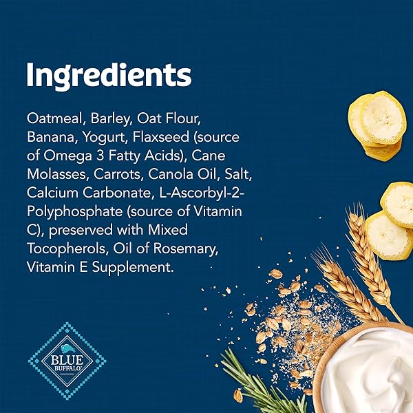 BLUE BUFFALO HEALTH BARS FOR DOGS, BANANA YOGURT, 16-OUNCE BAGS