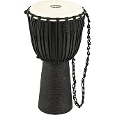 Meinl Percussion Djembe Drum 12" x 24" &mdash; NOT MADE IN CHINA | Professional Hand Carved African Drum, Solid Mahogany Shell, Goat Skin Head, For All Skill Levels and Settings