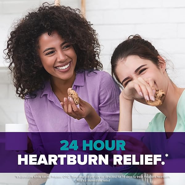 PRILOSEC OTC, OMEPRAZOLE DELAYED RELEASE 20MG, ACID REDUCER, TREATS FREQUENT HEARTBURN FOR 24 HOUR RELIEF, ALL DAY, ALL NIGHT*, 20MG, 42 TABLETS