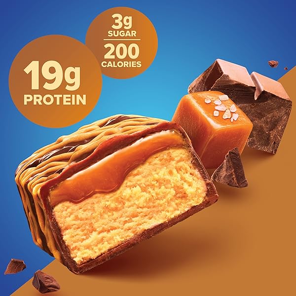PURE PROTEIN BARS, HIGH PROTEIN, NUTRITIOUS SNACKS TO SUPPORT ENERGY, LOW SUGAR, GLUTEN FREE, CHOCOLATE SALTED CARAMEL, 1.76 OZ., 12 COUNT (PACK OF 1) (PACKAGING MAY VARY)