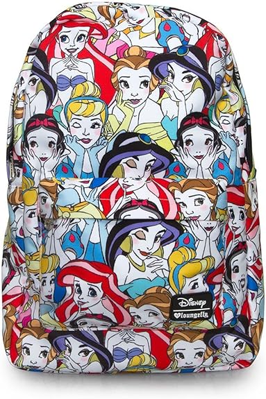 Amazon Loungefly ラウンジフライ Disney ディズニー リュックサック Wdbk0128 ディズニープリンセス マルチカラー 並行輸入品 シューズ バッグ