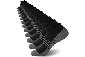 COOVAN Socks for Men Athletic Low Cut Sock with 12 Pairs,Ankle Socks Men Cushion 12 Pack Running Casual Sock
