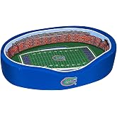 StadiumSpot Officially Licensed NCAA Premium Oval Dog Bed, Florida, Small