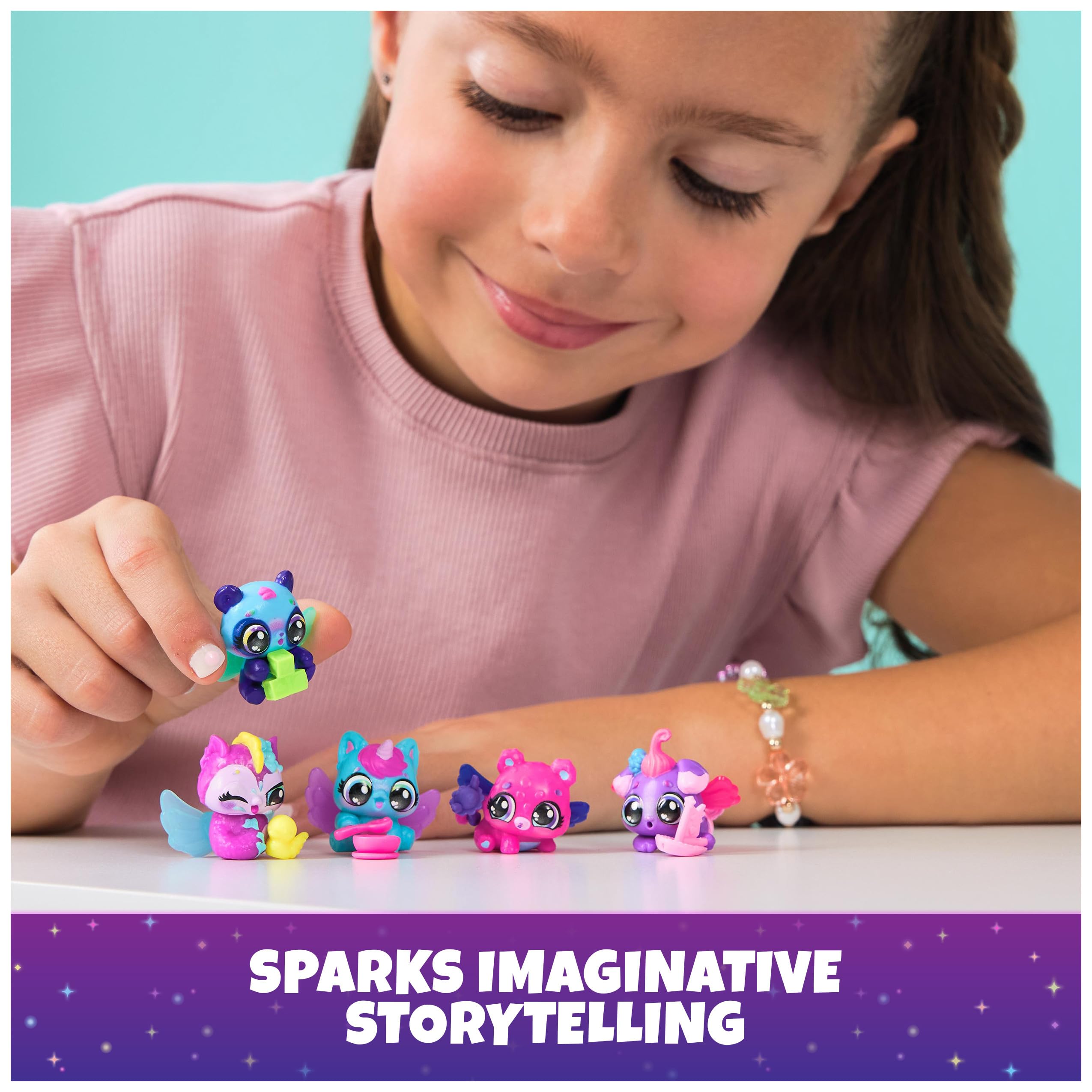 Hatchimals Alive, Neon Rainbow Egg Carton Toy with 5 Mini Figures in Color Reveal Eggs & 11 Accessories, Gifts & Stocking Stuffers for Girls & Boys Ages 3 & up