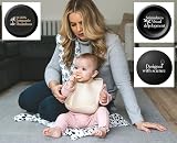 Baby Bliss Bamboo Muslin Squares 60x60cm Black White 3 Pack Sensory view 6