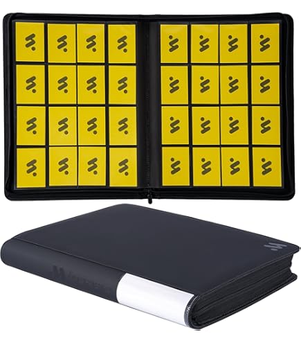Brainrot Cards Premium Card Binder 16 Pocket - Fits 1600 Cards,4X4 Card  Binder 1000 Pockets