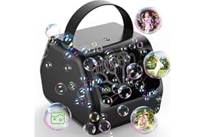 FANSTECK Bubble Machine, Bubble Maker, Upgraded High Efficiency Quiet Motor, Bubble Blower Machine with More Than 10000+ Bubbles Suitable for Children, Stage, Christmas Party, Carnival.