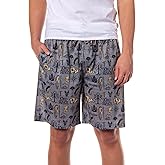 The Lord of The Rings Men's The Shire Green Dragon Map Sleep Pajama Shorts for Adults