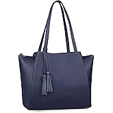 befen Genuine Leather Tote Bag for Women Work, Womens Laptop Tote Bags Shoulder Purses Totes with Compartments Handbags