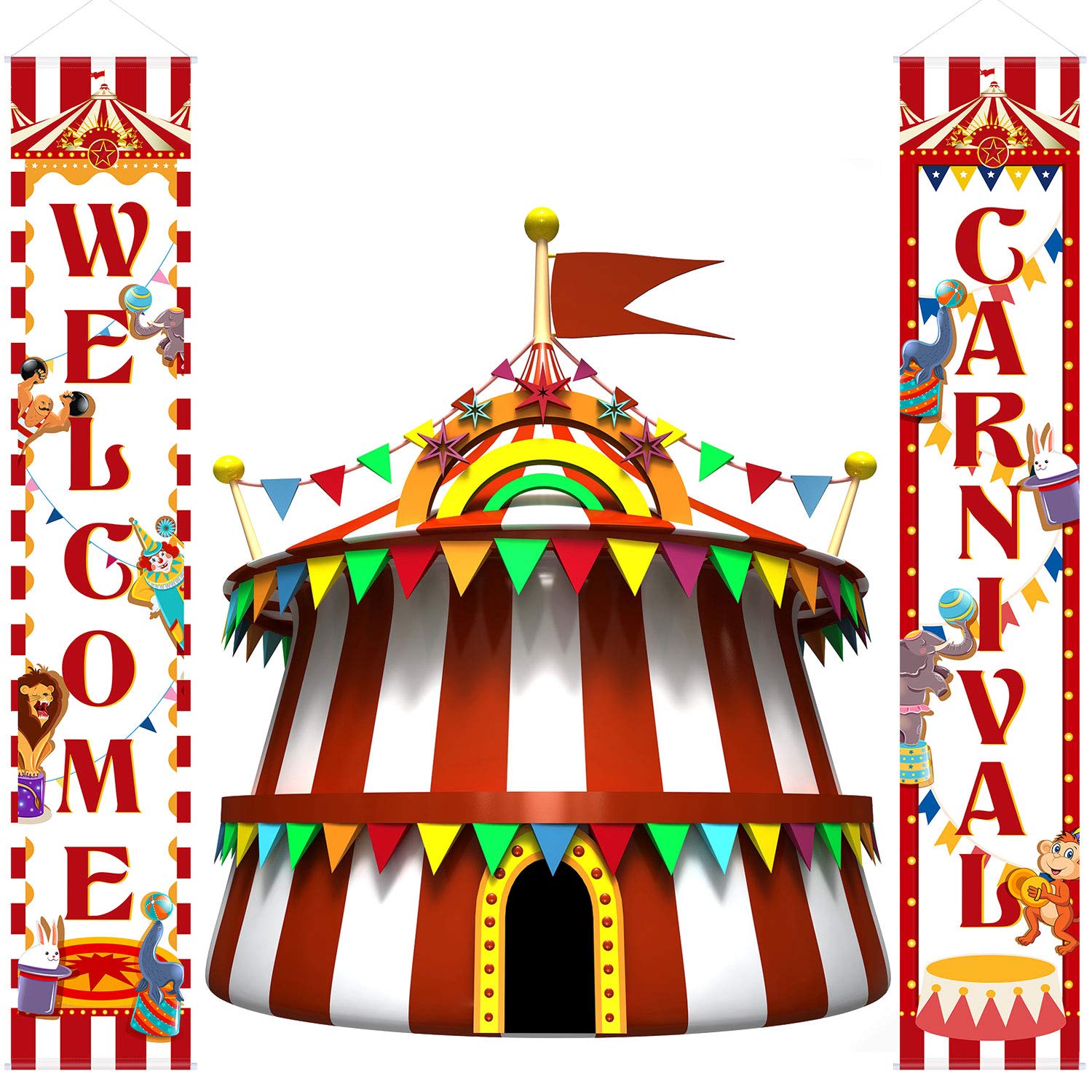 Carnival Decoration Porch Sign Carnival Circus Birthday Party