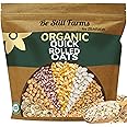 Be Still Farms Quick Rolled Oats Organic Instant Oatmeal - Old Fashioned Oats Bulk (4.8 lb) - 100% Whole Grain | High Protein Cereal | USDA Certified | USA Grown | Vegan | Non-GMO | Sugar Free