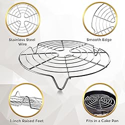 KITCHENATICS Round Cooling Racks for Cooking