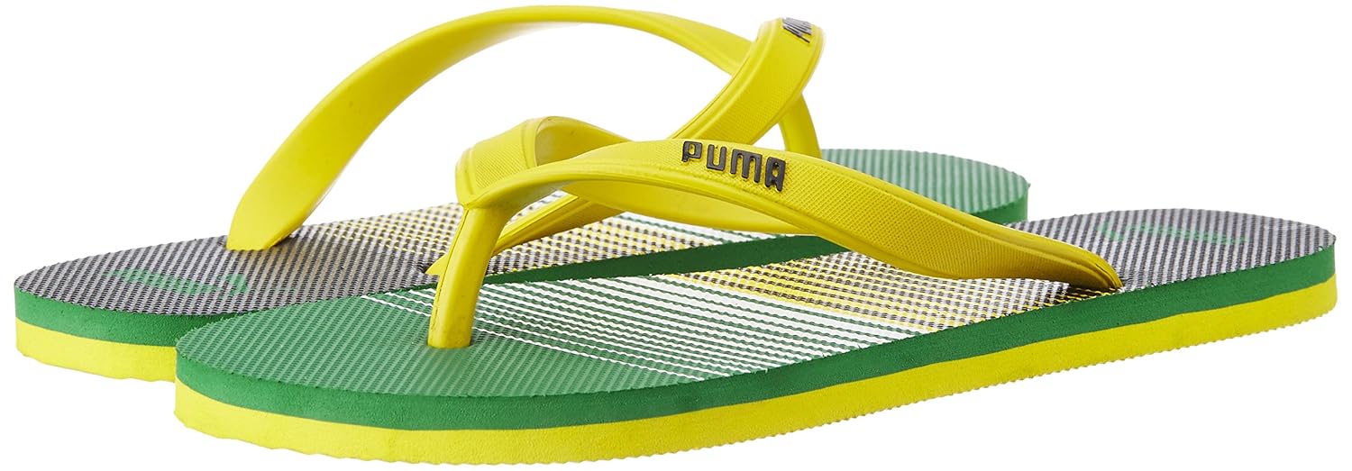 puma yellow sandals