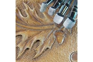 PRO LEATHER CARVER Checkered Beveler Stamps, Set of 4, Craft Japan Leather Stamping Tools