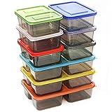 Youngever 9 Sets Thick Bento Lunch Box, Meal Prep