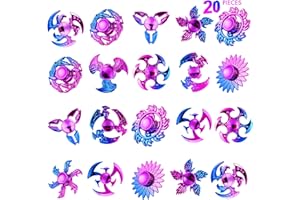 TWCARE 20 Pack High Speed Hand Fidget Spinners for Kids Adults Boys Girls,Sensory Fingertip Pack, Stress Anxiety ADHD Relief Fidgets Toy,Party Favors,Birthday Gifts,Goodie Bag Stuffers,Classroom Prizes