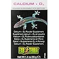 Exo Terra Calcium + D3 Powder: Ultra-fine, Phosphorus Free Formula Boosts Bone Health & Calcium Absorption Ideal for Insects, Fruits & Veggies 1.4 oz.