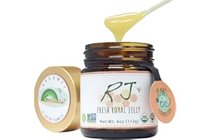 Greenbow Organic Fresh Royal Jelly - 100% USDA Certified Organic, Non-GMO, Halal, Pure, Gluten Free - One of The Most Nutrition Packed - (113g)