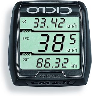Ciclosport Drahtloser Fahrradcomputer ohne Tasten CM 4.11, schwarz, 10104300