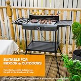 LIVIVO Electric Charcoal BBQ Grill 2200W Indoor Outdoor Thermostat view 4