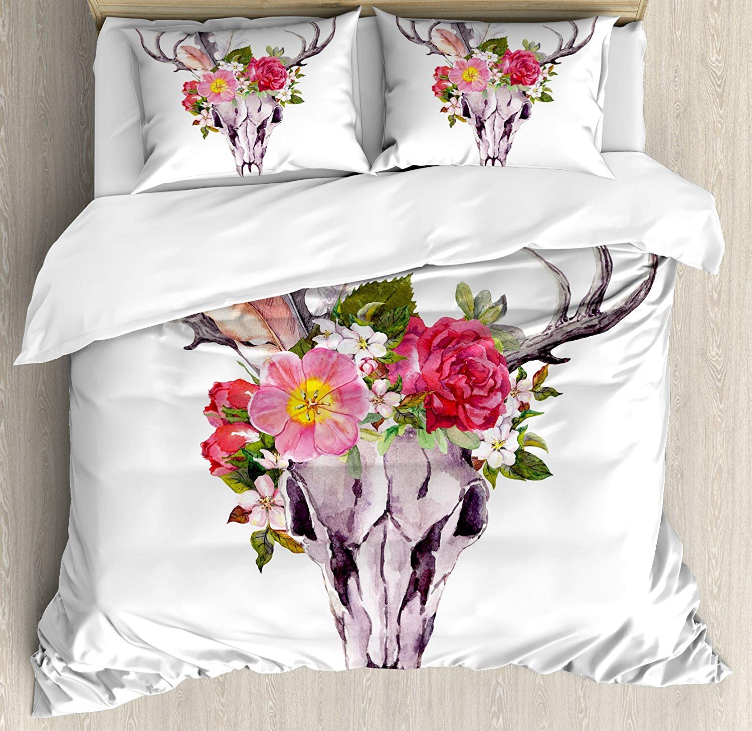 Best Deer Skull Duvet Bedding King