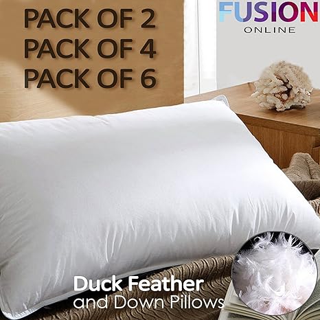 Luxury Duck Feather And Down Pillows Comfortable Hotel Quality 2