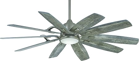 Minka Aire F864l Bnk 64 Barn Led Ceiling Fan In Burnished Nickel