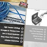 Smith's 2015 The Strongest Steel Clothesline 30m 4mm blue 250kg view 7