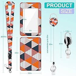 Plifal ID Badge Holder with Lanyard and Retractable